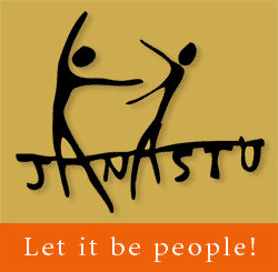 logo - Janastu; Let it be people!